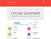 Tablet Screenshot of easy-calcul.com